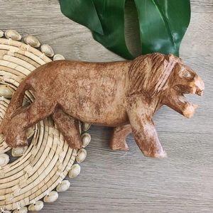 Vintage Boho Carved Animal Wood Home Decor